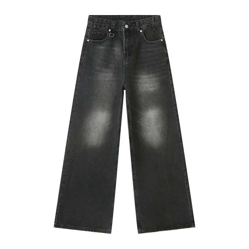 Vintage Camouflage Wide-Leg Men's Jeans