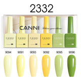 CANNI Nail Gel Polish Set HEMA TPO FREE Jelly Nude Color Rubber Base UV Construction Gel Semi Permanent Soak off UV LED Gel Nail