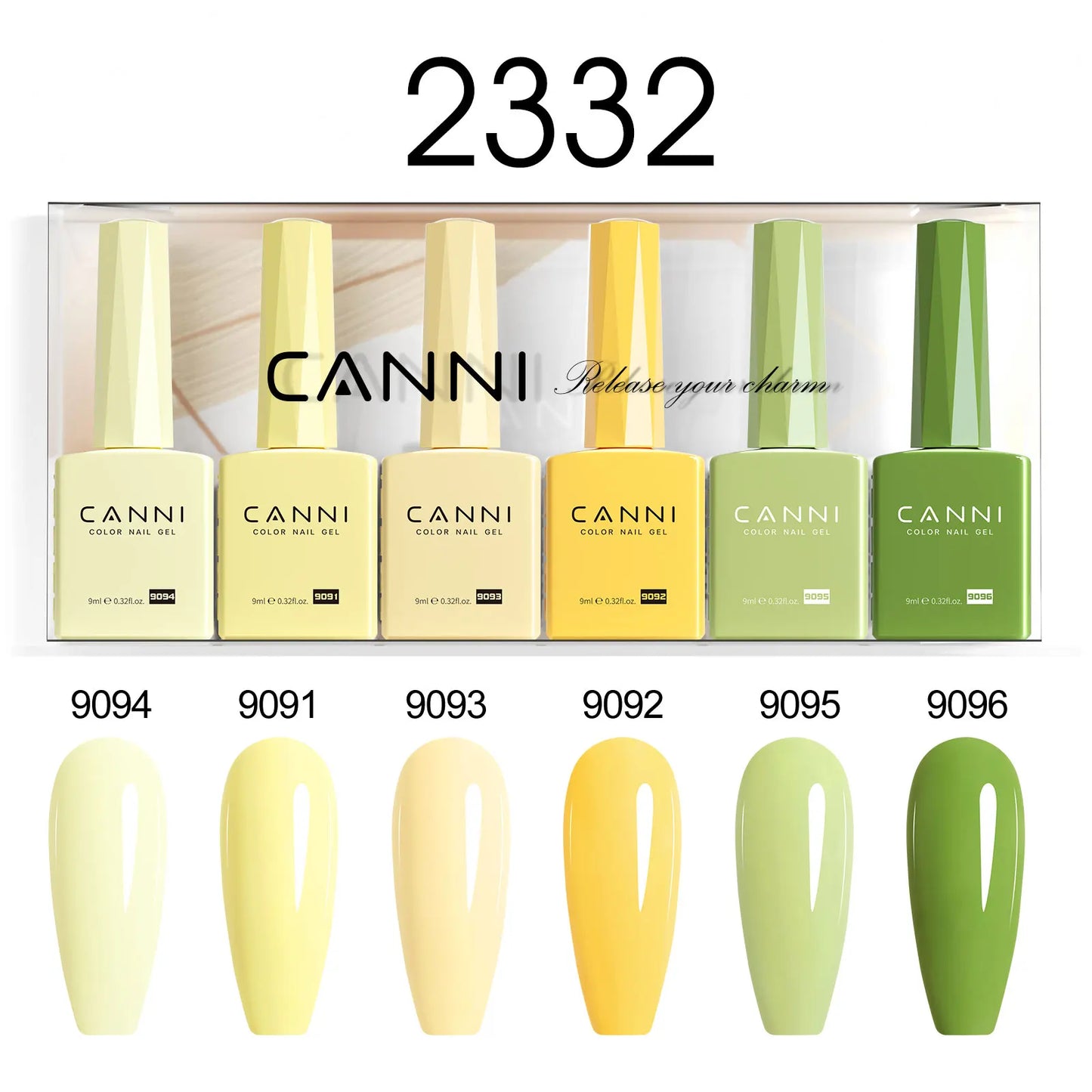 CANNI HEMA-Free Gel Polish Kit | Jelly, Nude & Rubber Base