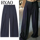 Women’s High-Waist Striped Wide-Leg Pants