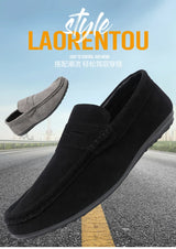 2026 Casual Men's Shoes Versatile Comfortable Work Shoes Driving Loafers Black, Grey, Khaki Three-Colour