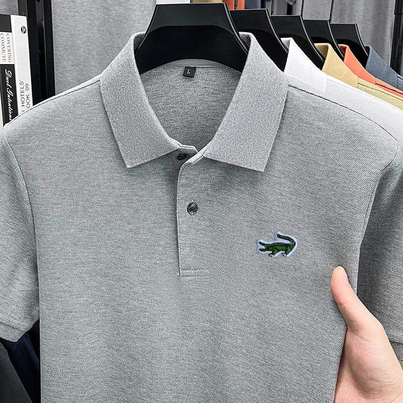 Men's Cotton Embroidered Polo Shirt