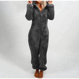 Women’s Elegant Hooded One-Piece Jumpsuit