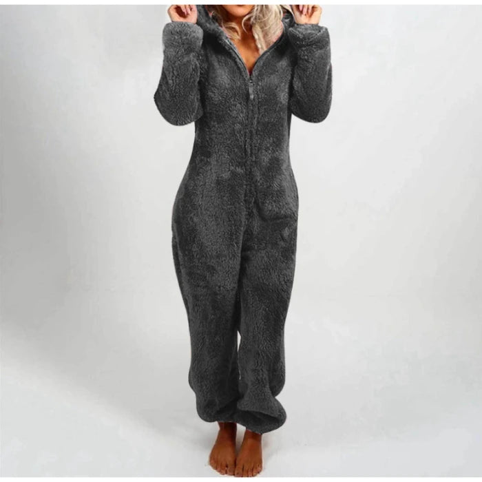 Women’s Elegant Hooded One-Piece Jumpsuit