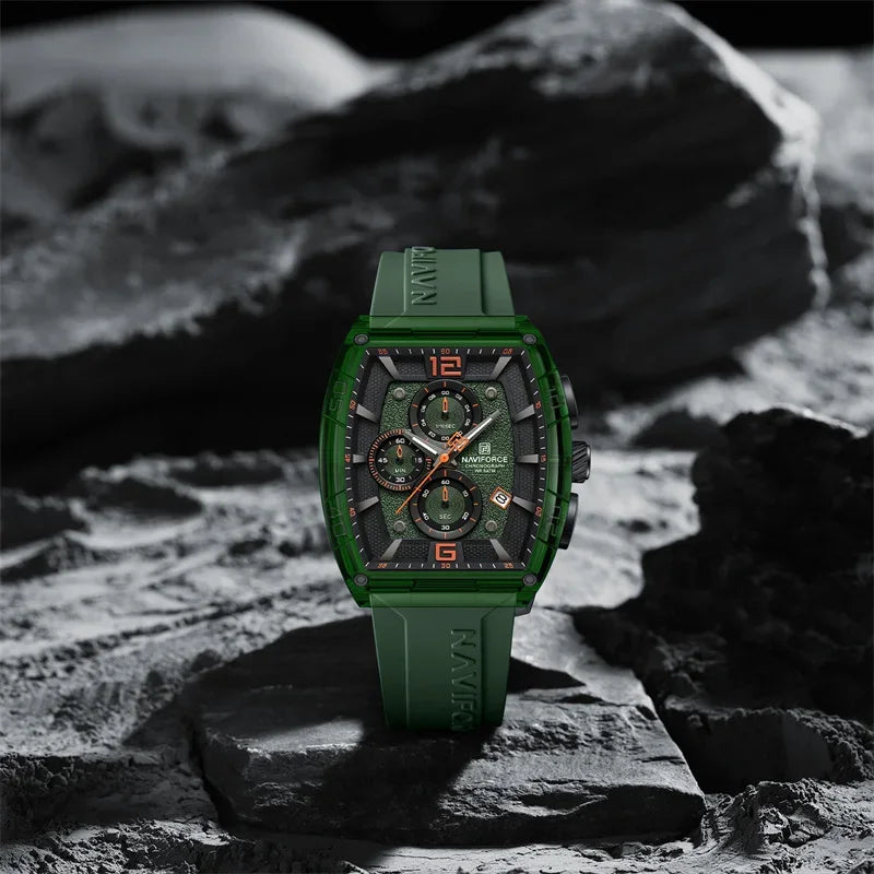 Men’s Waterproof Quartz Watch - Silicone Sport Strap