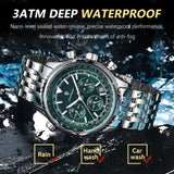 POEDAGAR Men's Luxury Chronograph Wristwatch