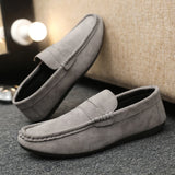 2026 Casual Men's Shoes Versatile Comfortable Work Shoes Driving Loafers Black, Grey, Khaki Three-Colour