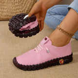 Women Sneakers Spring Summer 2025 New Soft-soled Roman Sneakers Breathable Retro Stitching Muffin Bottom Plus Size Women Shoes
