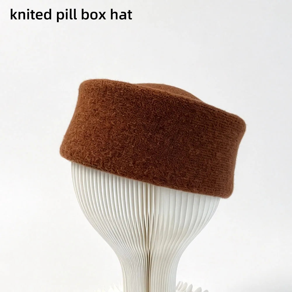 Women's Bow Cloche Hat with Roll-Up Brim