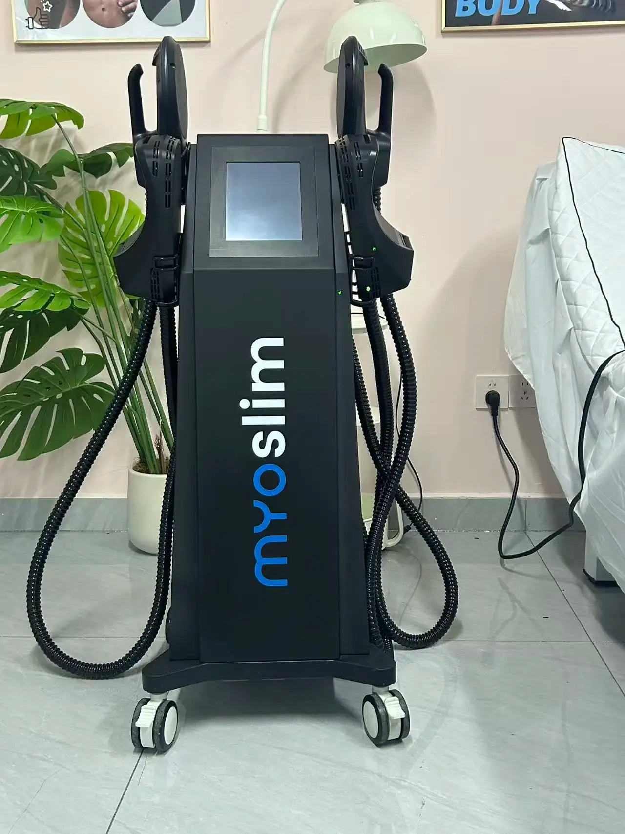 MYoslim RF EMS Body Sculpt Machine Portable Pelvic Pad Muscle Stimulation Slimming Technology Sculpting Fat Electromagnetic