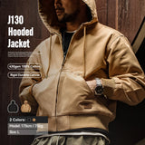 Maden J130 Heavyweight Canvas Hooded Jacket for Men