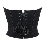 Leopard Print Strapless Corset Crop Top - USA Made Quality