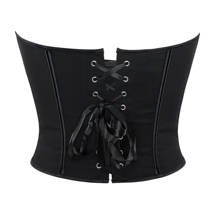 Leopard Print Strapless Corset Crop Top - USA Made Quality