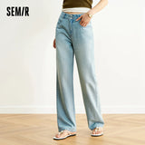Women's Soft Denim Mid-Rise Wide-Leg Jeans