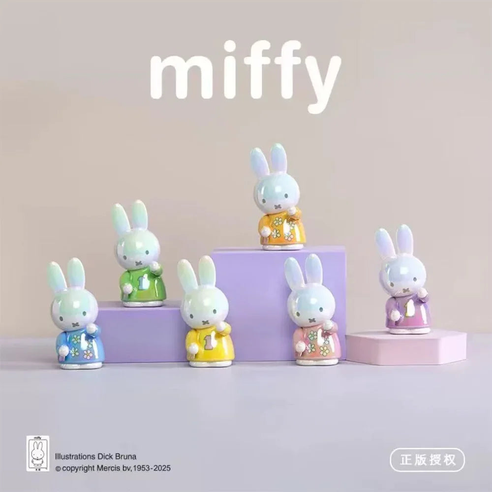New Kawaii Miffy Storage Rack Doll Ornament Storage Rack Series Model Figures Toy Doll
