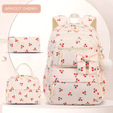 Corduroy Girls School Bags Korean Style Daily Backpack For Women lightweight bow Travel Backpacks Teenagers Casual Bags