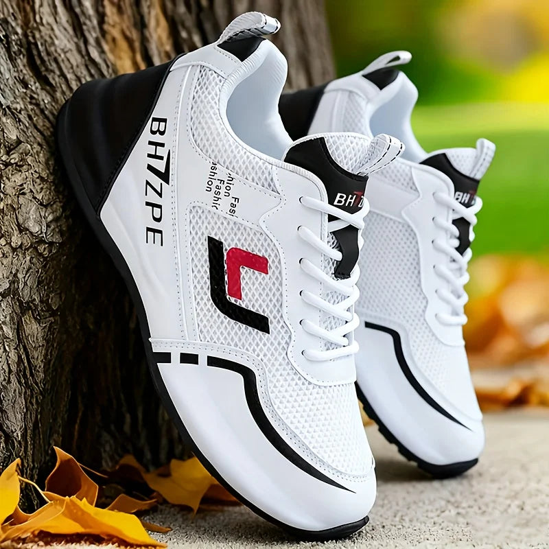 Men's Breathable Colorblock Low-Top Sneakers
