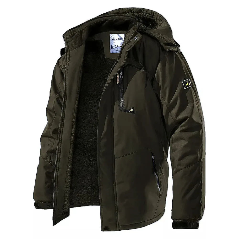 Men's Fleece-Lined Winter Parka | Waterproof Outdoor Jacket