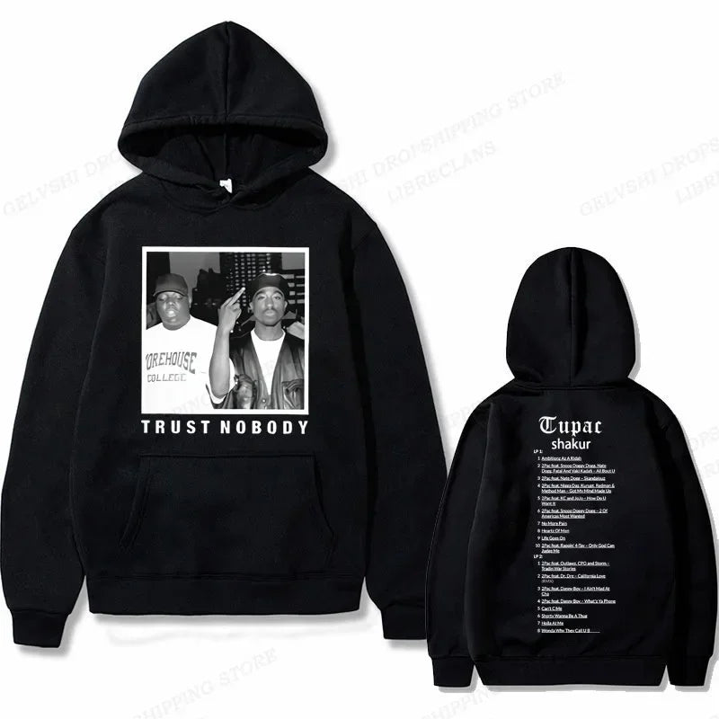 Tupac 2Pac Graphic Fleece Hoodie for Men
