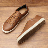 Men's casual shoes 2025 brand fashion comfortable leather shoes men