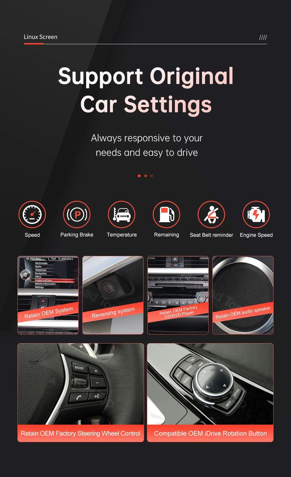12.3" BMW F30/F36 CarPlay & Android Auto Screen Upgrade