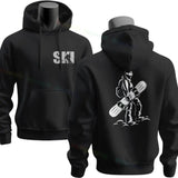 Men's Ski & Snowboard Graphic Hoodie for Fall and Winter