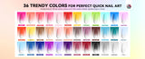 SAVILAND 36-Color Airbrush Gel Nail Polish Set – No Dilution