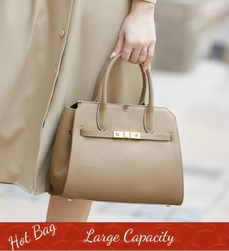 Hot Cow Skin Bag！ZOOLER Handmade Full Real Cow Leather Handbags Soft Skin Genuine Leather Bag Costly Women Fashion Bags #QS220