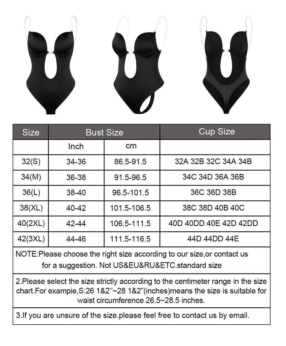 Deep V-Neck Body Shaper