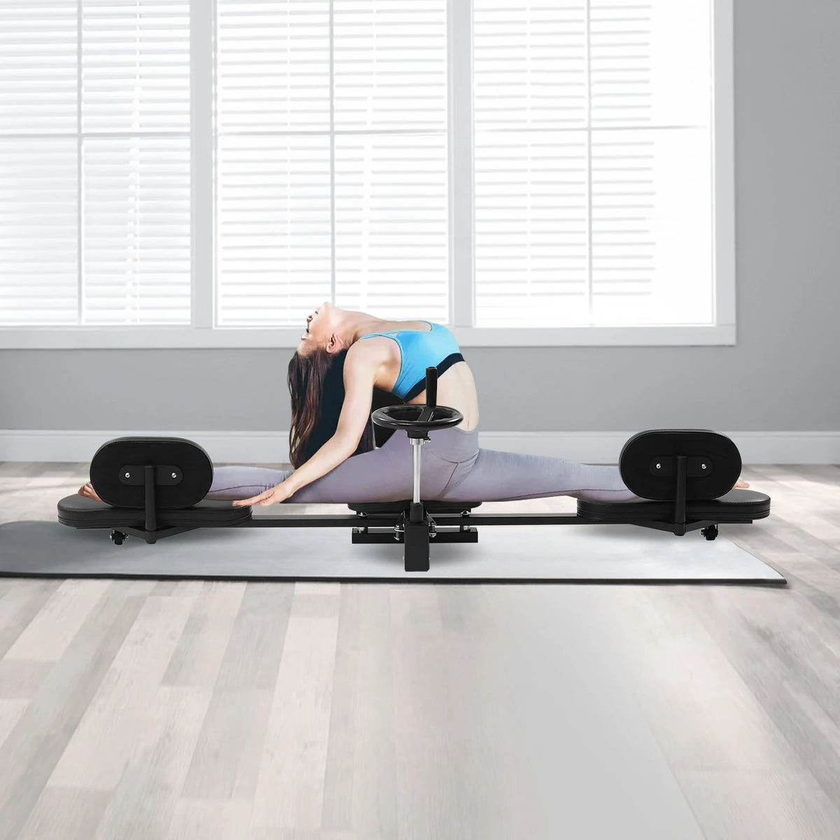Pro Leg Stretcher with Handwheel & Cushioned Support