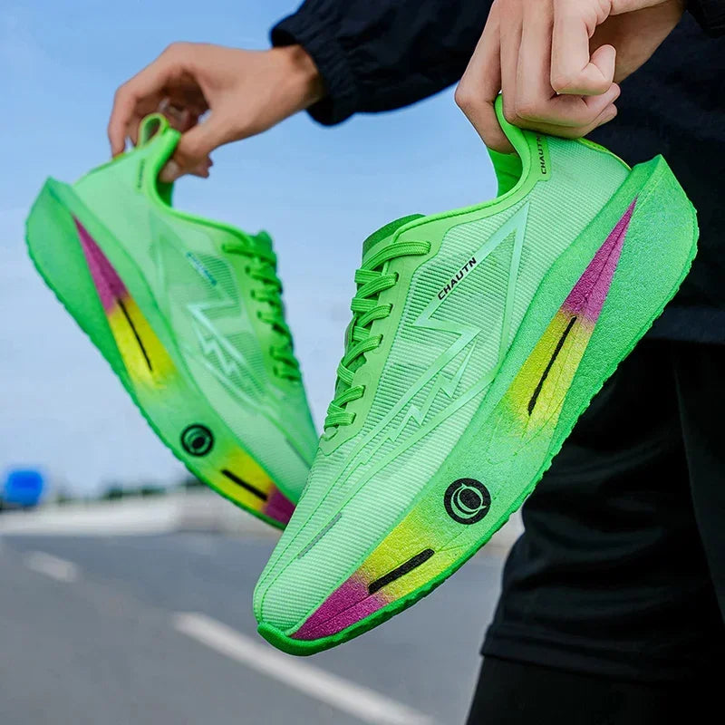 Men Running Shoes Carbon Board Speciality Marathon Athletic Nonskid Sneakers Sports Breathable Lightweight Women's Comfortable