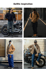 Maden J130 Heavyweight Canvas Hooded Jacket for Men