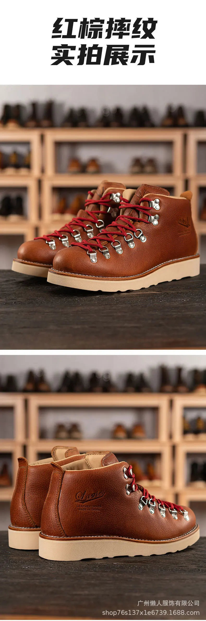 LAGIES cow leather Hiking shoes walking boots men Goodyear shoes trendy casual ankle shoes walking trekking outdoor sneakers
