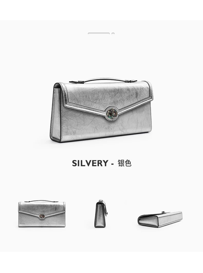 BAFELLI 2026 NEW WOMEN'S HANDBAG LEATHER WALLET PARTY SHOULDER DRESS PURSE LUXURY DESIGNER BRAND FEMALE EVENING BAGS CLUTCHES