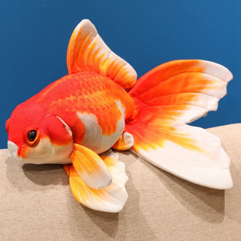 Goldfish  Lucky Koi Animals Plush Toys  Goldfish Cartoon Sift Dolls Kids Birthday Gifts Decor Throw Pillow Home Decor