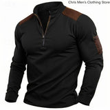 Men’s Stand-Collar Cotton-Blend Pullover