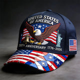 Unisex Cotton Baseball Cap – American Flag Style