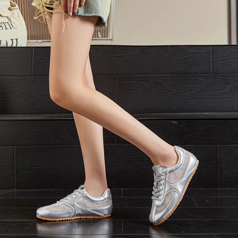 AIYUQI Women's Mesh Flat Sneakers – Elegant Summer Style