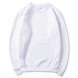 Korean Fashion Men's Round Neck Sweatshirts Autumn Long Sleeves Vacation Pullovers Tops Casual Popular Man Solid Sweat Shirts