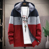 Men’s Autumn/Winter Fleece-Lined Zipper Cardigan