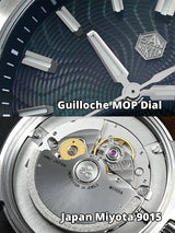 San Martin 39mm Guilloche MOP Dress Watch | Miyota 9015 | SN0150-G1