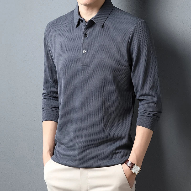 Men's USA-Made Long Sleeve Performance Polo