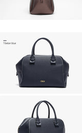 CHCH Women's Crossbody Bag Autumn Large Capacity Pillow Bag Hidden Blue Zipper Wide Shoulder Strap Travel Bag
