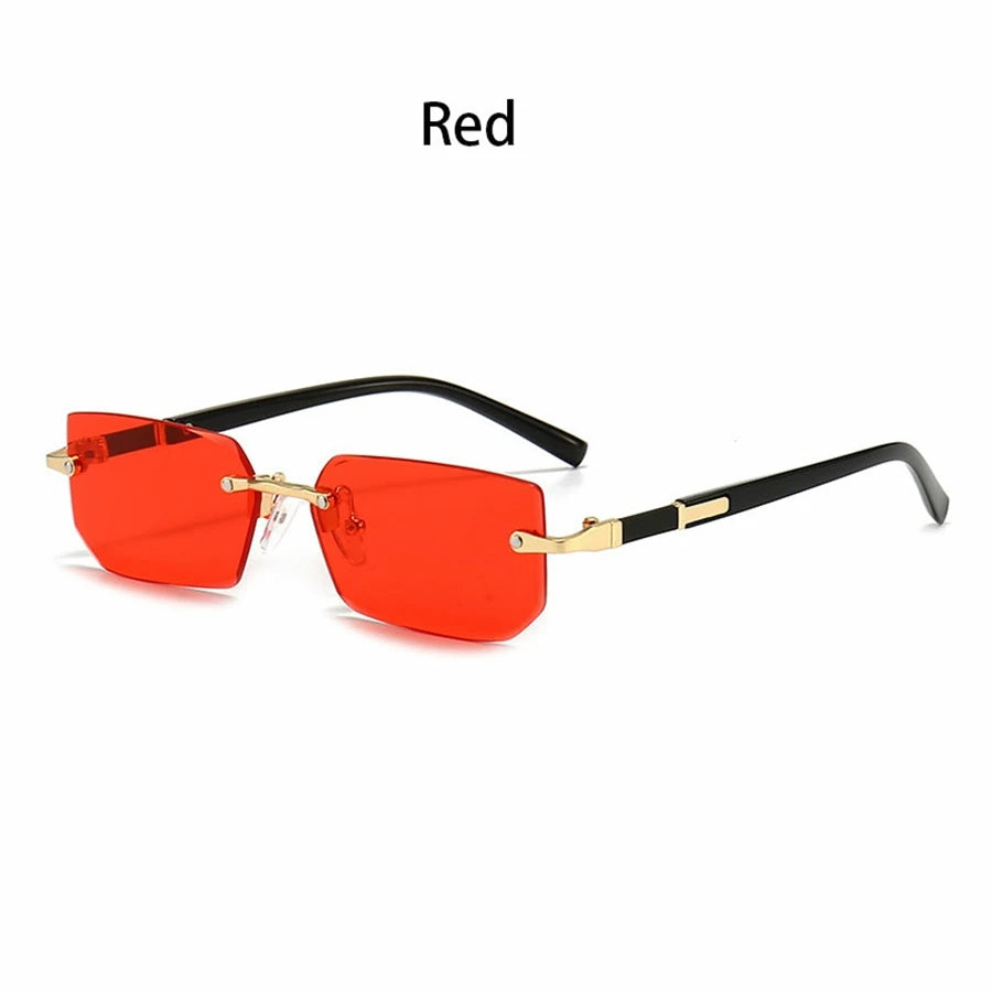 36PCS Rimless Sunglasses – Rectangle Gradient Lens