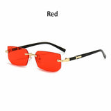36PCS Rimless Sunglasses – Rectangle Gradient Lens