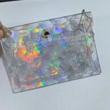 Transparent Laser Star Card Bag Mini Cute Wallet for Women Credit Card Holder Purse