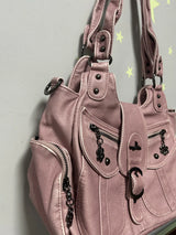 Vintage Women Handbags PU Shoulder Bag Satchel Top-handle Shoulder Bag Fashion Dumpling Pack Multi-pockets Shoulder Bags