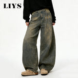 Unisex Baggy Wide-Leg Denim Jeans