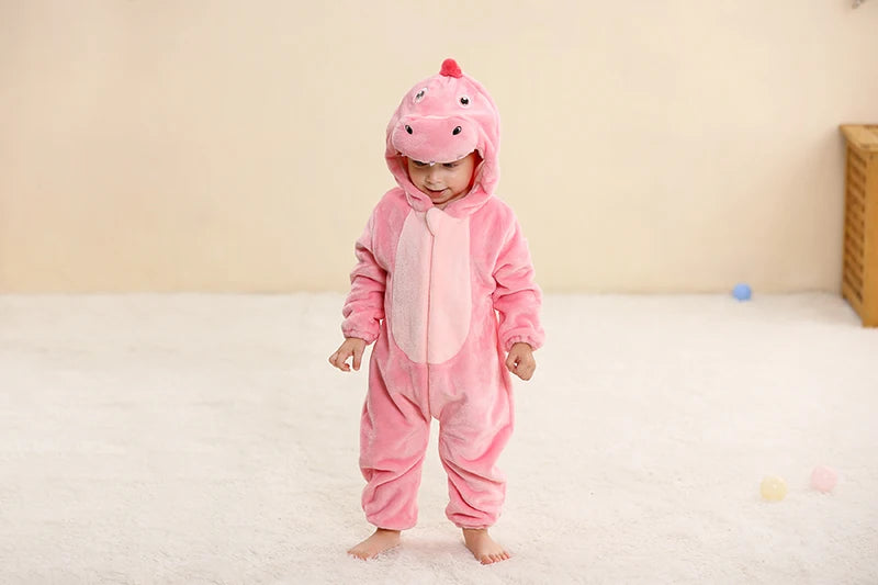 Plush Hooded Baby Winter Romper