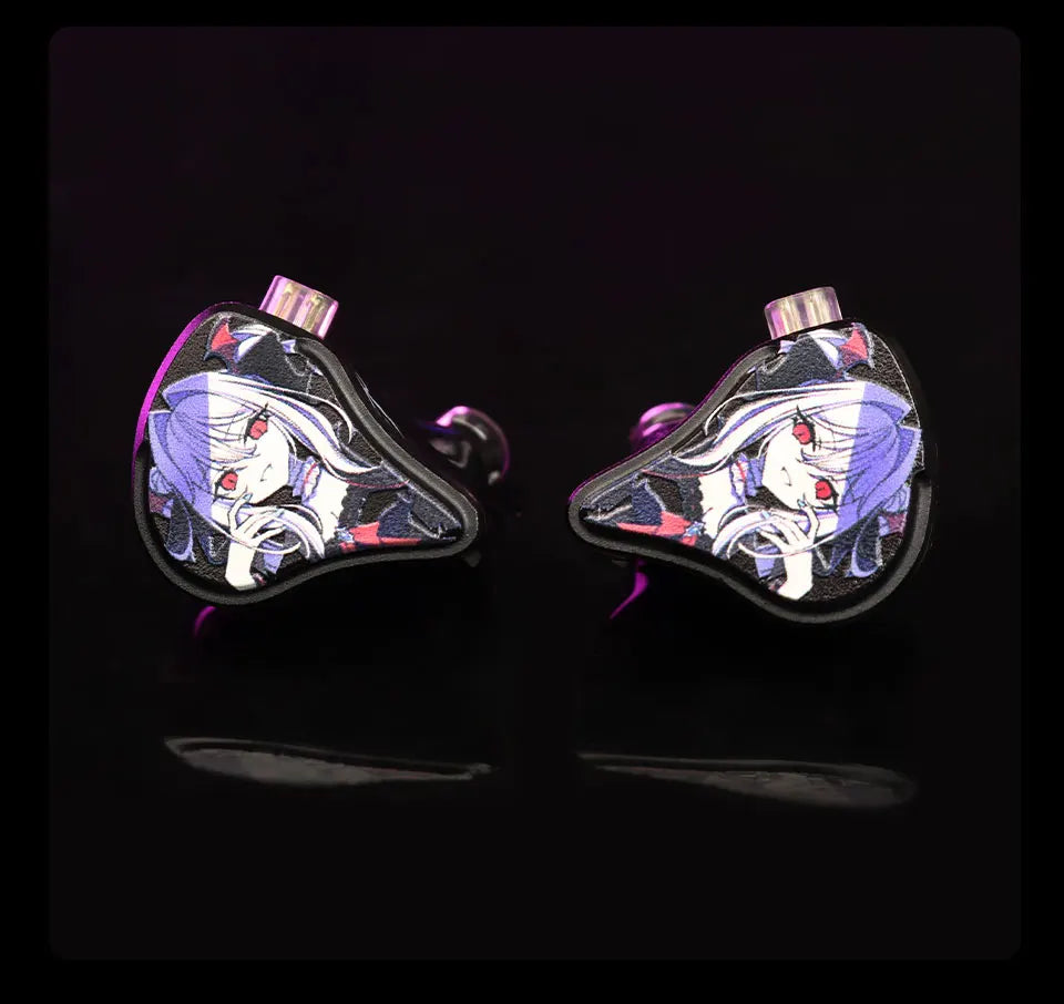 CVJ Vivian In-Ear Earphones 10mm Dynamic Driver HiFi IEM with Mic Cable for Music And Gaming